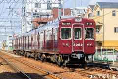[阪急伊丹線塚口～稲野間] 100列車、3062F