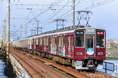 [阪急神戸線神崎川駅] 162列車特急、8032F+7017F