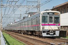 [京王線高幡不動～南平間] 3143列車準特急、7000系7753F