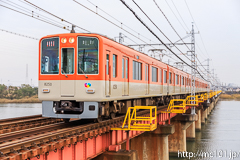 [山陽電鉄尾上の松～高砂間] H9123列車直通特急、阪神8000系8249F