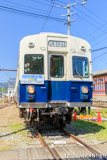 [上田電鉄別所線下之郷駅] 7200系7255F、最後は「ありがとう7200系」で。