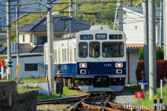 [上田電鉄別所線下之郷駅] 39列車、1000系1004F、まるまどりーむ号mimaki