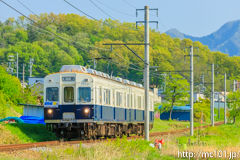 [上田電鉄別所線寺下～神畑間] 40列車、7200系7255F、1運行、この列車から出庫です。引退前日の11日まではこの運行の予定。(最新情報は上田電鉄公式サイトをご確認ください。)