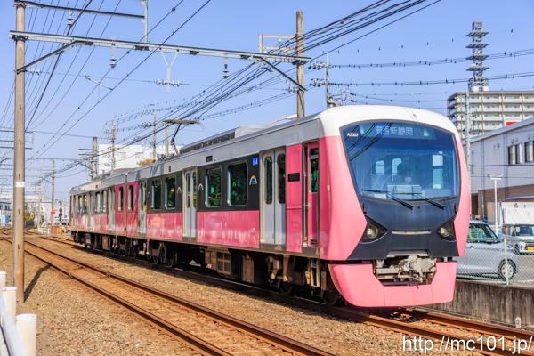 静岡鉄道静岡清水線 柚木～長沼間で撮影した静岡鉄道A3000形A3007を先頭とする列車(A3007F)の写真