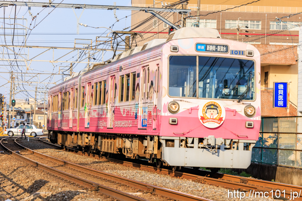静岡鉄道静岡清水線 草薙駅付近で撮影した静岡鉄道1000形1011を先頭とする列車(1011F)の写真