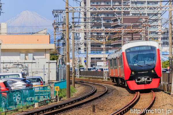 静岡鉄道静岡清水線 春日町～柚木間で撮影した静岡鉄道A3000形A3002を先頭とする列車(A3002F)の写真