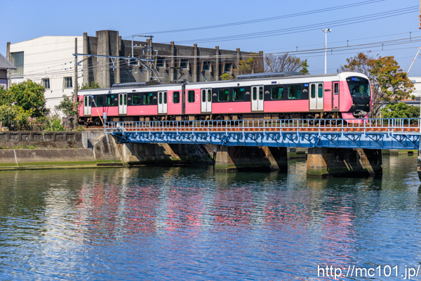 静岡鉄道静岡清水線 入江岡～新清水間で撮影した静岡鉄道A3000形A3507を先頭とする列車(A3007F)の写真