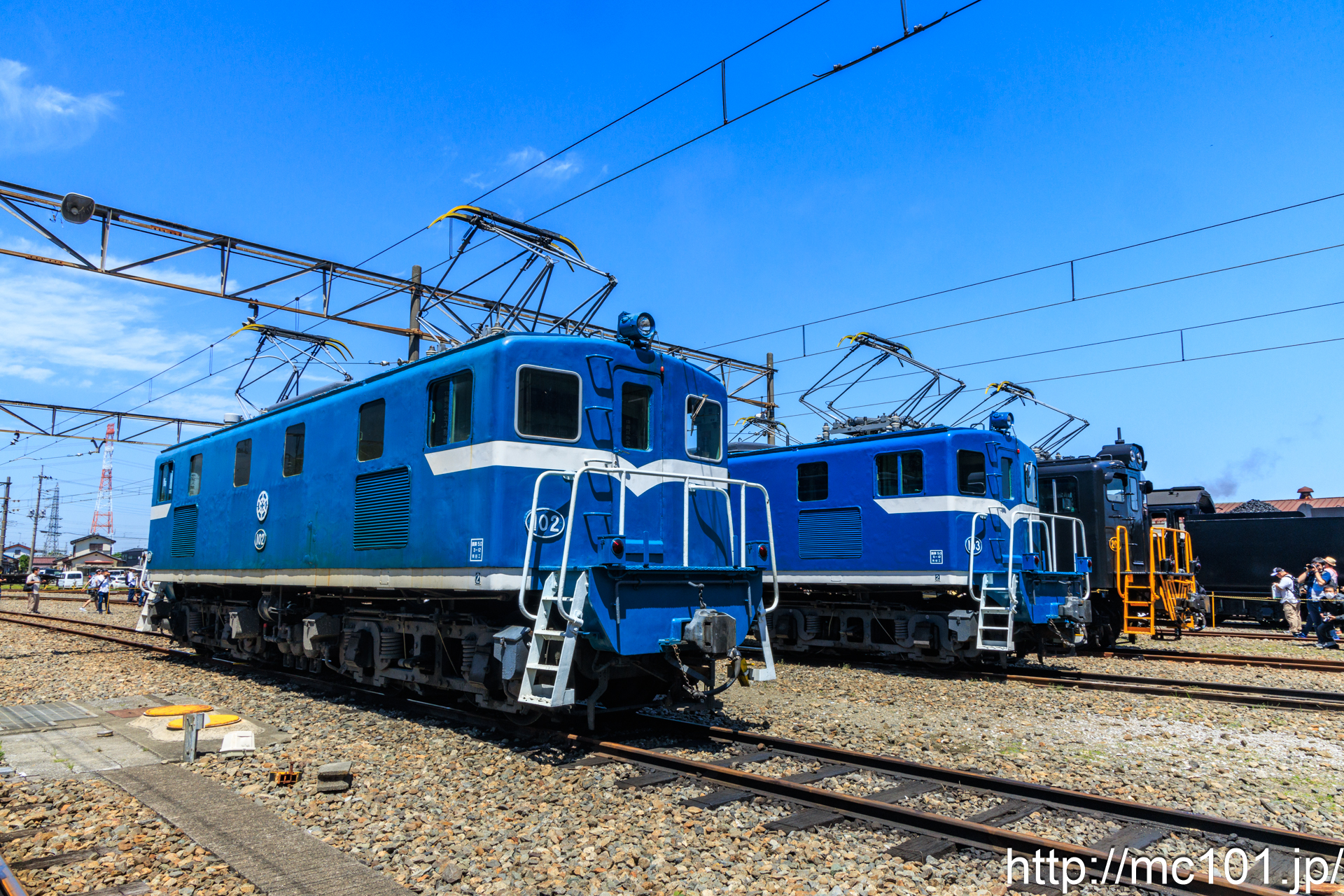 秩父鉄道秩父本線広瀬川原車両基地 で撮影した秩父鉄道デキ100形102号機  の写真
