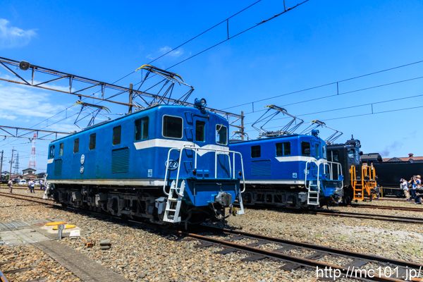秩父鉄道秩父本線広瀬川原車両基地 で撮影した秩父鉄道デキ100形102号機  の写真