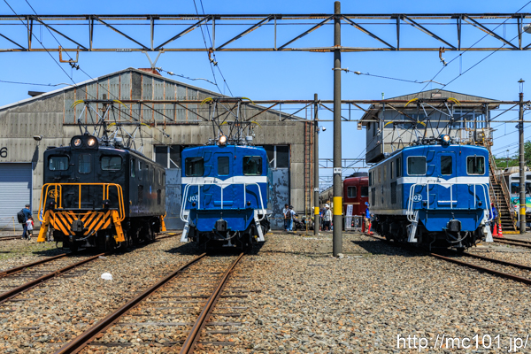 秩父鉄道秩父本線広瀬川原車両基地 で撮影した秩父鉄道デキ200形201号機  の写真