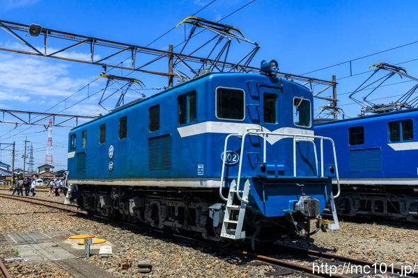 秩父鉄道秩父本線広瀬川原車両基地 で撮影した秩父鉄道デキ100形102号機  の写真