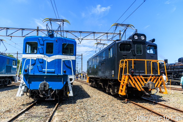 秩父鉄道秩父本線広瀬川原車両基地 で撮影した秩父鉄道デキ200形201号機  の写真