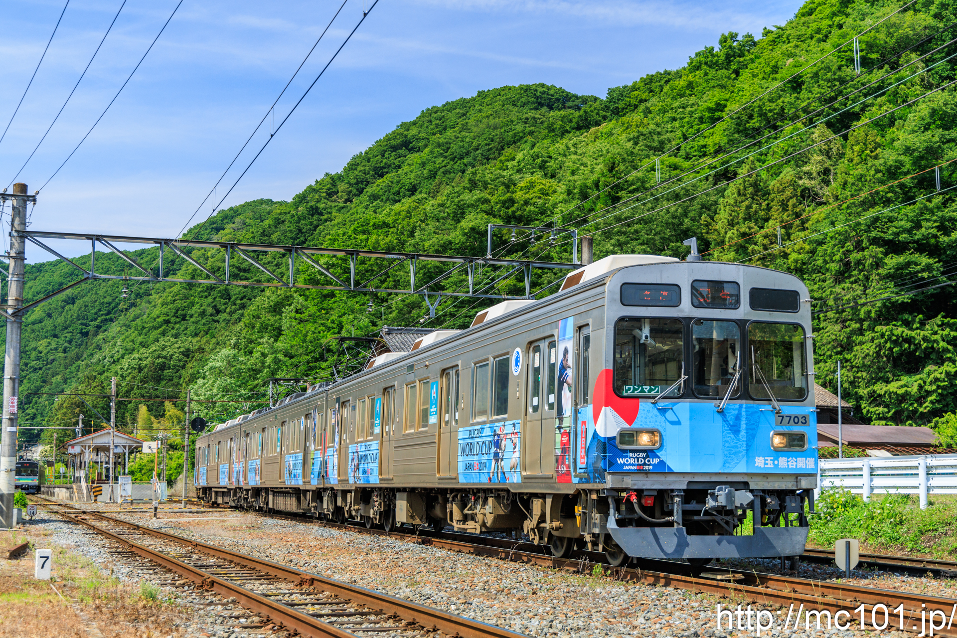 秩父鉄道秩父本線波久礼駅付近 で撮影した秩父鉄道7500系7705 他 の写真