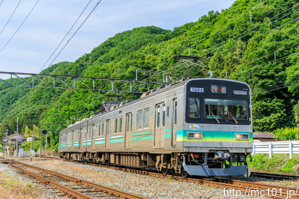 秩父鉄道秩父本線波久礼駅付近 で撮影した秩父鉄道7800系7803 他 の写真