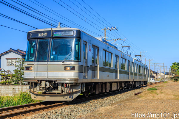北陸鉄道浅野川線三口～三ツ屋間 で撮影した北陸鉄道03系03-840 他 の写真
