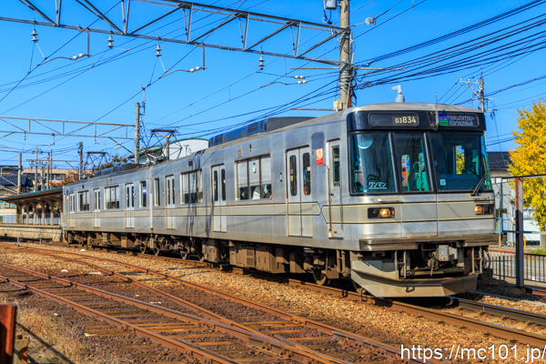 北陸鉄道浅野川線内灘駅付近 で撮影した北陸鉄道03系03-834 他 の写真
