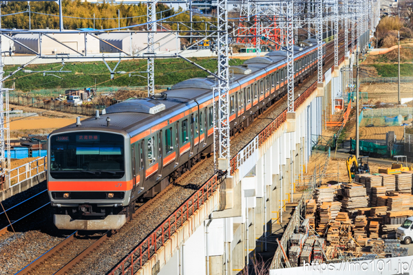 JR東日本武蔵野線北朝霞～西浦和間 で撮影したJR東日本E231系クハE230-81 他 の写真