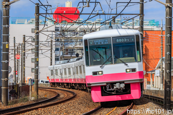 新京成電鉄新京成線常盤平～五香間 で撮影した新京成電鉄8800系8803-1 他 の写真