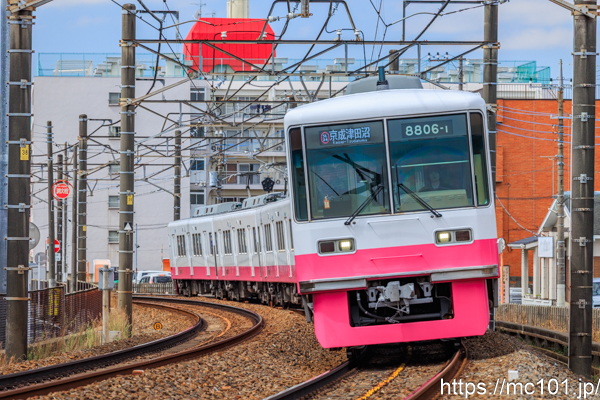新京成電鉄新京成線常盤平～五香間 で撮影した新京成電鉄8800系8806-1 他 の写真
