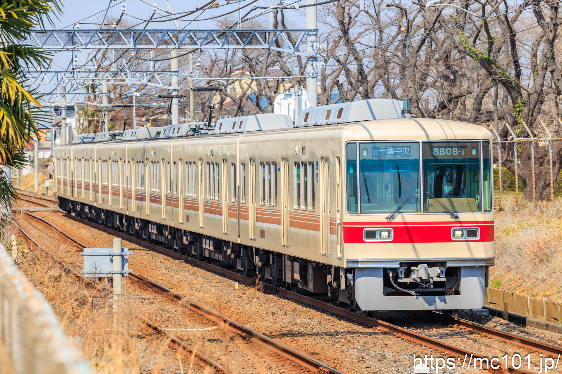 新京成電鉄新京成線元山～くぬぎ山間 で撮影した新京成電鉄8800系8808-1 他 の写真