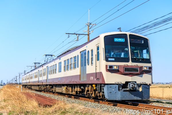 秩父鉄道秩父本線 新郷～武州荒木間で撮影した秩父鉄道6000系6003を先頭とする列車(6003F)の写真