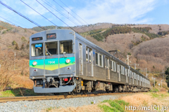 [秩父鉄道波久礼～樋口間] 1525列車、7202F、現在はこの場所に入ることはできません。