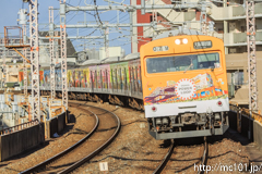 [大阪環状線寺田町駅] 1470電車、103系LA3編成