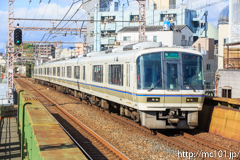 [大阪環状線大正駅] 3362K大和路快速、221系NC603編成
