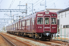[阪急伊丹線塚口～稲野間] 106列車、3050F