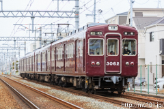 [阪急伊丹線塚口～稲野間] 108列車、3062F