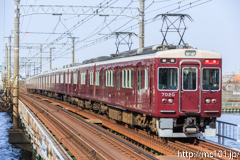 [阪急神戸線神崎川駅] 158列車特急、7020F