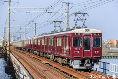 [阪急神戸線神崎川駅] 160列車、7019F