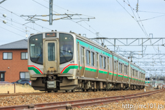 [東北本線岩切～陸前山王間] 2542M、E721系P-13編成他