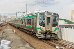 [東北本線長町駅] 248M、E721系P-5編成+P-16編成+701系F2-513編成