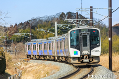 [仙石線手樽～陸前富山間] 5566D仙石東北ライン快速(緑)、HB-E210系C-1編成他、後追い