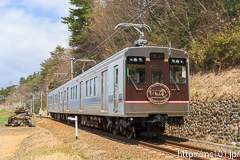 [福島交通飯坂線美術館図書館前～岩代清水間] 34列車、1107F