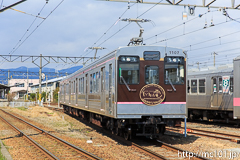 [福島交通飯坂線桜水駅付近] 42列車、1107F