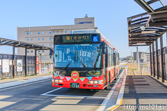 [大船渡線BRT大船渡駅] 113便、盛行は以前の列車のサボと同じように「さかり」とふりがなが入るようになりました。