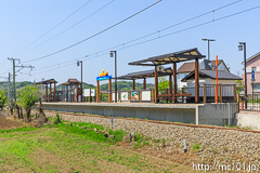 [上信電鉄佐野のわたし駅] ホーム全景