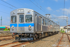 [弘南鉄道大鰐線津軽大沢車両検修所] 7000系7039F、三峰口行表示