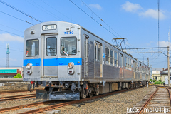 [弘南鉄道大鰐線津軽大沢車両検修所] 7000系7039F、武川行表示