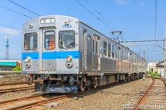 [弘南鉄道大鰐線津軽大沢車両検修所] 7000系7039F、秩父行表示