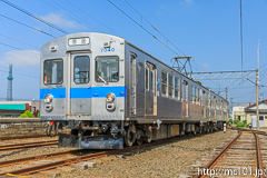 [弘南鉄道大鰐線津軽大沢車両検修所] 7000系7039F、寄居行表示
