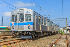 [弘南鉄道大鰐線津軽大沢車両検修所] 7000系7039F、準急寄居行表示