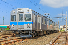 [弘南鉄道大鰐線津軽大沢車両検修所] 7000系7039F、行田市行表示