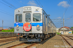 [弘南鉄道大鰐線津軽大沢車両検修所] 7000系7039F、・秩父路ミニサボ・三峰口行表示
