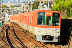 [山陽電鉄須磨浦公園～山陽塩屋間] H9076列車直通特急、阪神8000系8233F