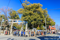 [秩父神社] 今年もこの列を横目に昇殿参拝してきました。