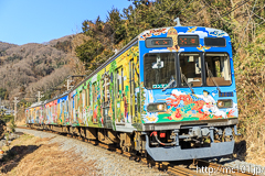 [秩父鉄道波久礼～樋口間] 1528列車、7500系7505F、秩父三社トレイン