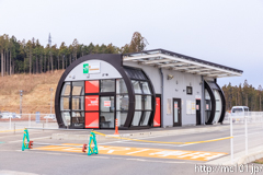 [大船渡線] 昨日までの陸前高田駅は閉鎖されました。